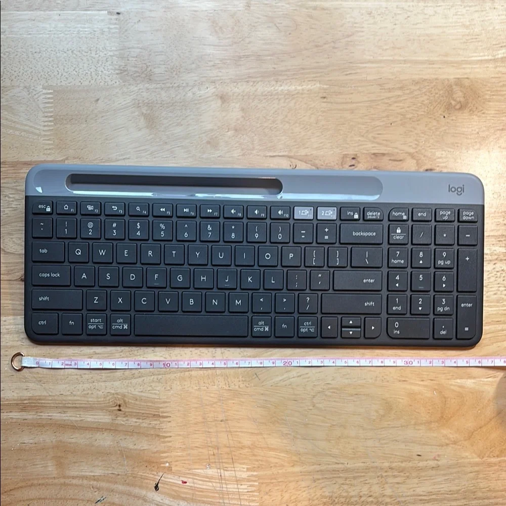 Logitech Gray and Black Wireless Keyboard